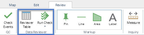 Data Reviewer toolbar